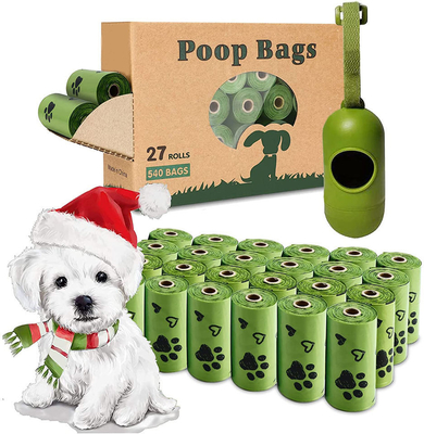 100% biologisch afbreekbare plastic hond poep afvalzak aangepast maat met logo aangepast logo