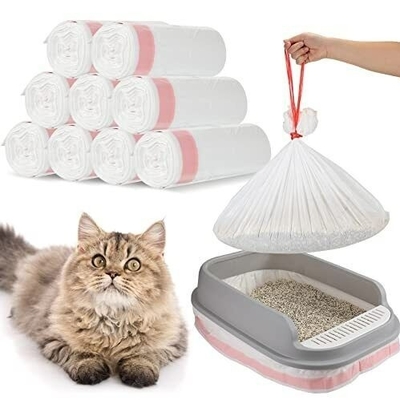 PLA PBAT Materiaal Structuur Warmte afdichting 15 mic Composteerbare poepzakken voor huisdieren voor honden en katten