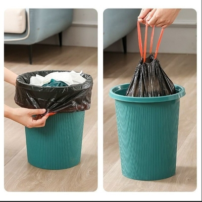 Geprinte keuken vuilniszakken met bandband trektouw handgrepen 5-50 mic Dikte