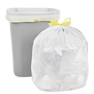 Middelgrote Keuken Draadband vuilniszakken 8 Gallon Wit helder plastic vuilniszak PE materiaal