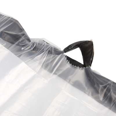 Gepersonaliseerd logo OEM Grote vuilniszakken met trekband handvat HDPE materiaal structuur