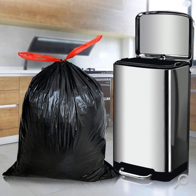 Eco-vriendelijk PE-materiaal 13 gallon gekleurde trekstreng geurende vuilnis vuilniszakken