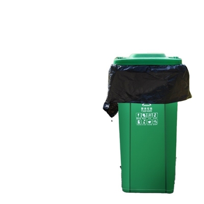 Industriële huishoudelijke producten Onderkant Gusset Bag 200G Heavy Duty Zwarte afvalzakken
