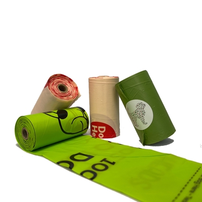 Gepersonaliseerd logo Biomateriaal Huisdier hond poep op rol met Flexo Printing