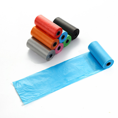 Flexo Printing Biodegradable Poop Bags 13 Gallon Zwarte vuilniszakken met aangepast logo