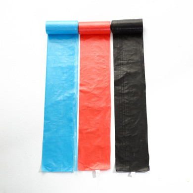 Flexo Printing Biodegradable Poop Bags 13 Gallon Zwarte vuilniszakken met aangepast logo