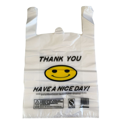 Plastic Bag T-shirt winkeltas gemaakt door met 5-100 mic Dikte HDPE/LDPE/LLDPE