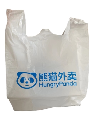 Vest Handle Plastic T-Shirt Bag met Customized Logo Printing