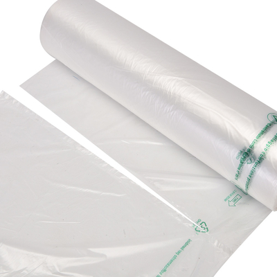 Doorzichtige voedselverpakkingszak op rol met biologisch afbreekbaar HDPE-materiaal en dikte 5-100 mic