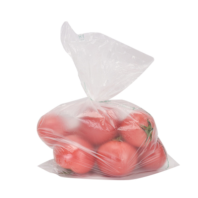 Transparante HDPE-voedselverpakking Vlak zakje op een rol Voor fruit Groentenbroodmonster