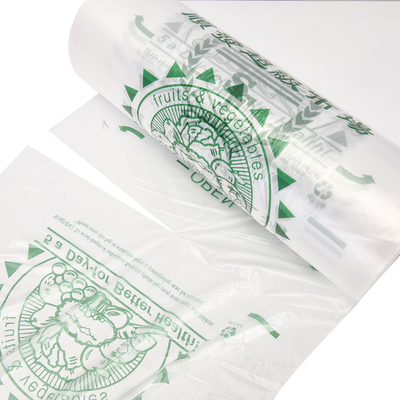 Gepersonaliseerd logo Optie Duidelijk plastic hogedruk PE Flat Packaging Produce Bag on Roll