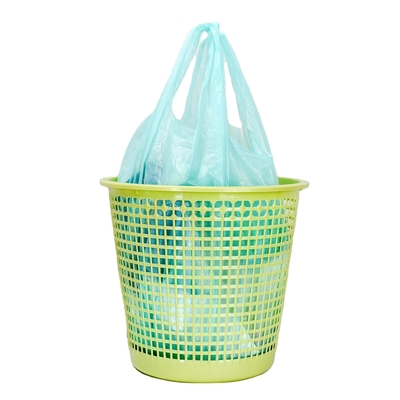 T-shirthandvat Plastic afvalzak op rol voor HDPE/LDPE materiaalstructuur