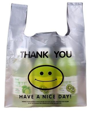 Supermarkten en supermarkten Essentials HDPE/LDPE/LLDPE Plastic winkeltassen