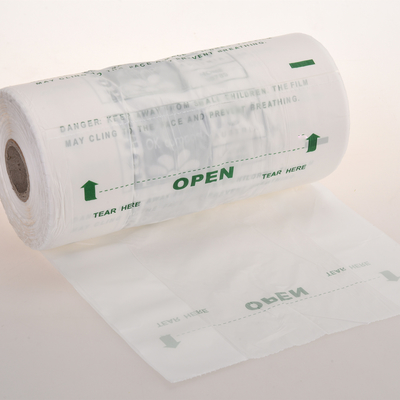 Stand-up pouch biologisch afbreekbaar composteerbaar vuilniszak op rol met ok compost certificaat