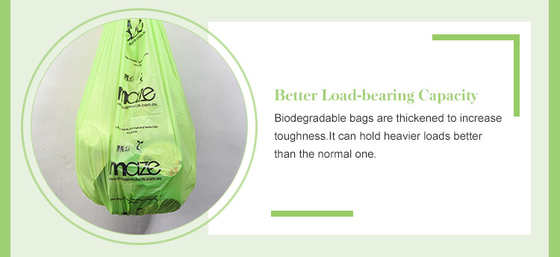 Recycled Materials 100% biologisch afbreekbare plastic vuilniszak met aanpasbaar ontwerp