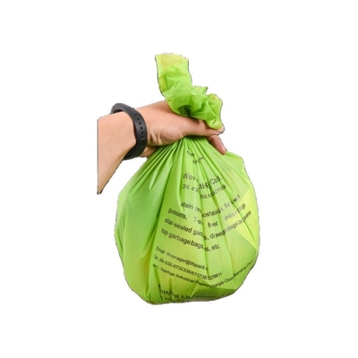 Hergebruikte materialen Maïsstysel T-shirt Plastic winkeltas van met Custom Order