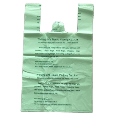 Certificaat OK compost Kleurrijk Wegwerp Biologisch Afbreekbaar Plastic Draaiband vuilniszak