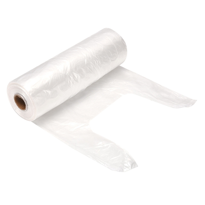 5-100 mic Dikte Offset Print Plastic Shopping T-Shirt zakken voor supermarkt