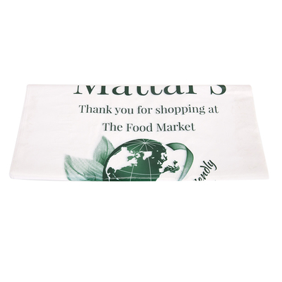 T-shirt plastic winkeltas met logo voor afvalverwijdering en flexodruk