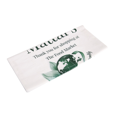 Op maat gemaakte HDPE plastic T-shirt zak met logo drukwerk 5-100 micrometer dikte