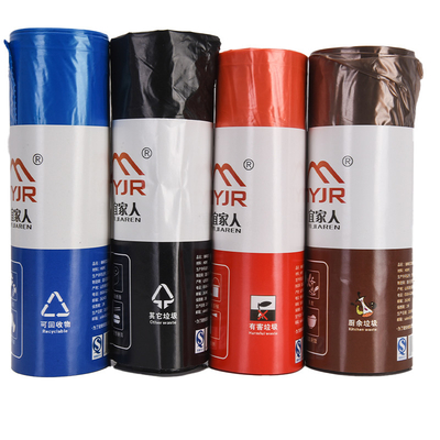 Custom Logo HDPE Cost Drawstring Huishoudelijke vuilniszak voor het verwijderen van huishoudelijk afval