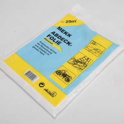 Op maat gemaakte bestelling Geaccepteerd Zwaar werk Transparent Plastic Drop Sheet 5-15 mic Dikte