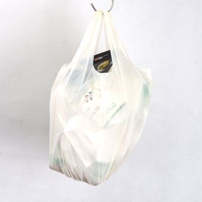 Flexo Printing Logo T-shirt Handle Bag Verpakking op maat voor producten