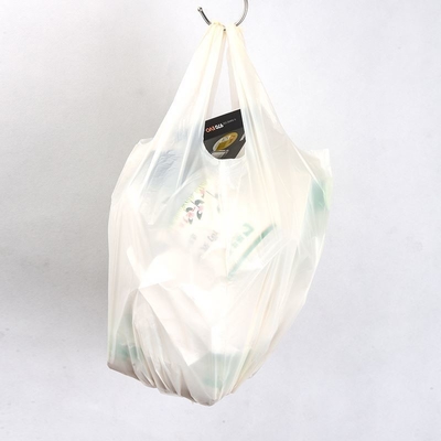 Vierkante bodem zak biologisch afbreekbaar PP plastic vest winkeltas voor aangepaste supermarkt