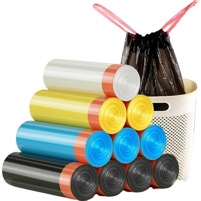 Custom Design Eco Friendly Drawstring Bin Liner voor zwaar afvalbeheer