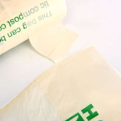 100% biologisch afbreekbaar composteerbaar sterrenzegel T-shirt zakken op rol voor afvalinzameling