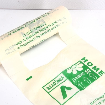 Gecertificeerde plastic biologisch afbreekbare composteerbare meststofzakken Op maat gemaakte bestelling aanvaard