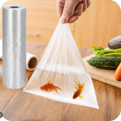 Productie van rolzakken HDPE met een hoge dichtheid voor het drukken van het logo van klanten in supermarkten of op verzoek