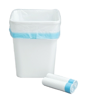 Gepersonaliseerd logo geaccepteerd trekknoer plastic vuilniszak op rol voor huishouden en kantoor