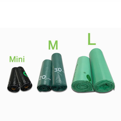 Flexo-printing Duidelijke drukzakken Biologisch afbreekbare plastic vuilniszakken voor verpakkingen
