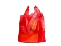 Logo Print PET PETAL PE Custom Plastic Bag met Flexiloop Handle en Custom Print