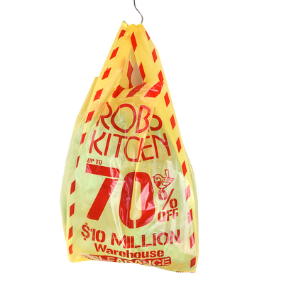 Logo Print PET PETAL PE Custom Plastic Bag met Flexiloop Handle en Custom Print