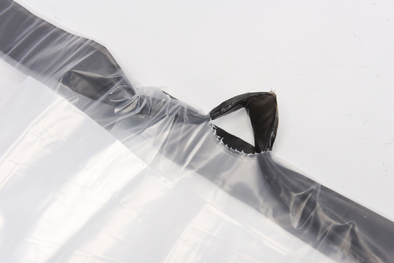 HDPE LDPE MDPE vierkant bodemzak kantoorhuisvesting draagbare automatische sluiting trekstreng plastic zak