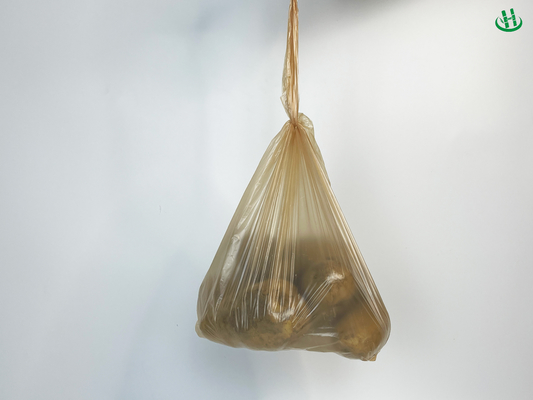 Geademde geperforeerde zak voor groenten en fruit witte transparante verdikte plastic zak