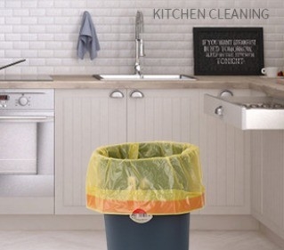 HDPE/LDPE/LLDPE/MDPE-aftrekband vuilniszak voor de keuken woonkamer toilet gepersonaliseerd
