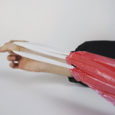 Kleurrijke HDPE wegwerp vuilniszak met trektouw sluiting handig en praktisch