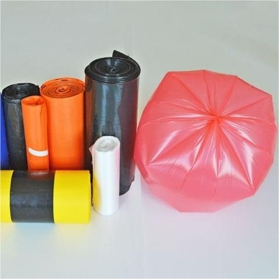 Offsetprinting Oppervlaktebehandeling LDPE Plastic Trash Bag op rol voor beige vuilnisbakken
