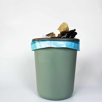 Offsetprinting Op maat gemaakte bestelling 2023 Afbreekbare trekstreng vuilniszak Plastic vuilniszak