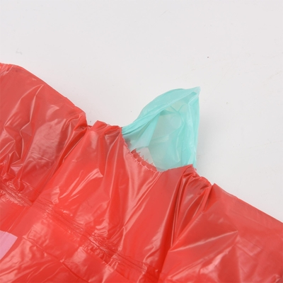 5-50 micrometer Dikte Groen Persoonlijk Logo Print Oranje Plastic Geurige vuilniszak
