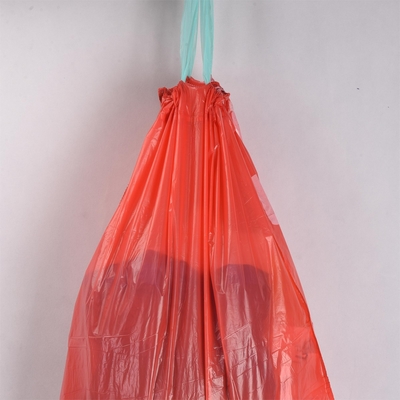 5-50 micrometer Dikte Groen Persoonlijk Logo Print Oranje Plastic Geurige vuilniszak