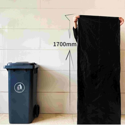 Een handige HDPE-zwarte plastic vuilniszak met voering voor milieuvriendelijke afvalverwijdering