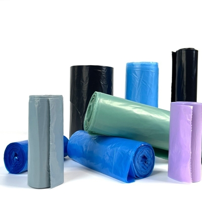 Direct geproduceerde op maat gedrukte plastic vuilniszak in rol biologisch afbreekbaar