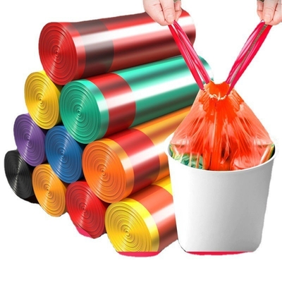 Ok Compost Certificaat HDPE Custom Logo Printing Drawstring Garbage Bag voor tussenlaag