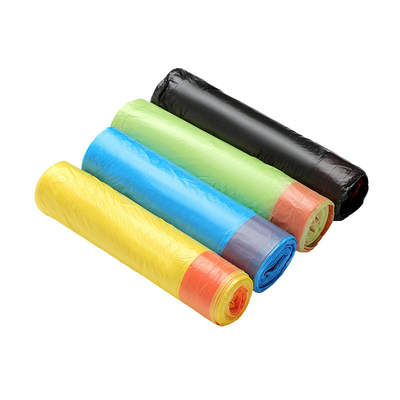 Ok Compost Certificaat HDPE Custom Logo Printing Drawstring Garbage Bag voor tussenlaag