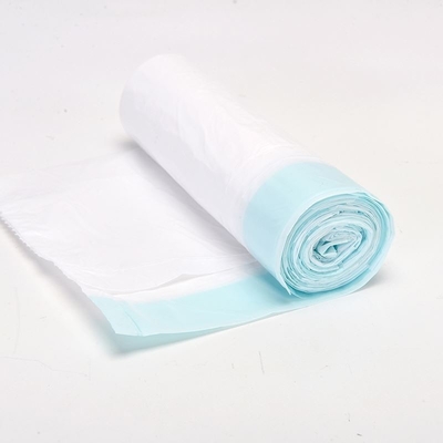 Vervaardiging van zwarte vuilniszakken met trekstreng HDPE/LDPE/LLDPE voor afval
