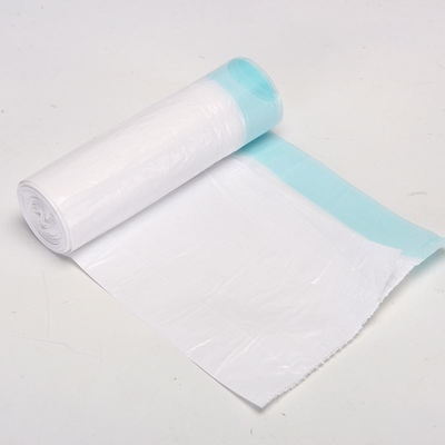 Vervaardiging van zwarte vuilniszakken met trekstreng HDPE/LDPE/LLDPE voor afval